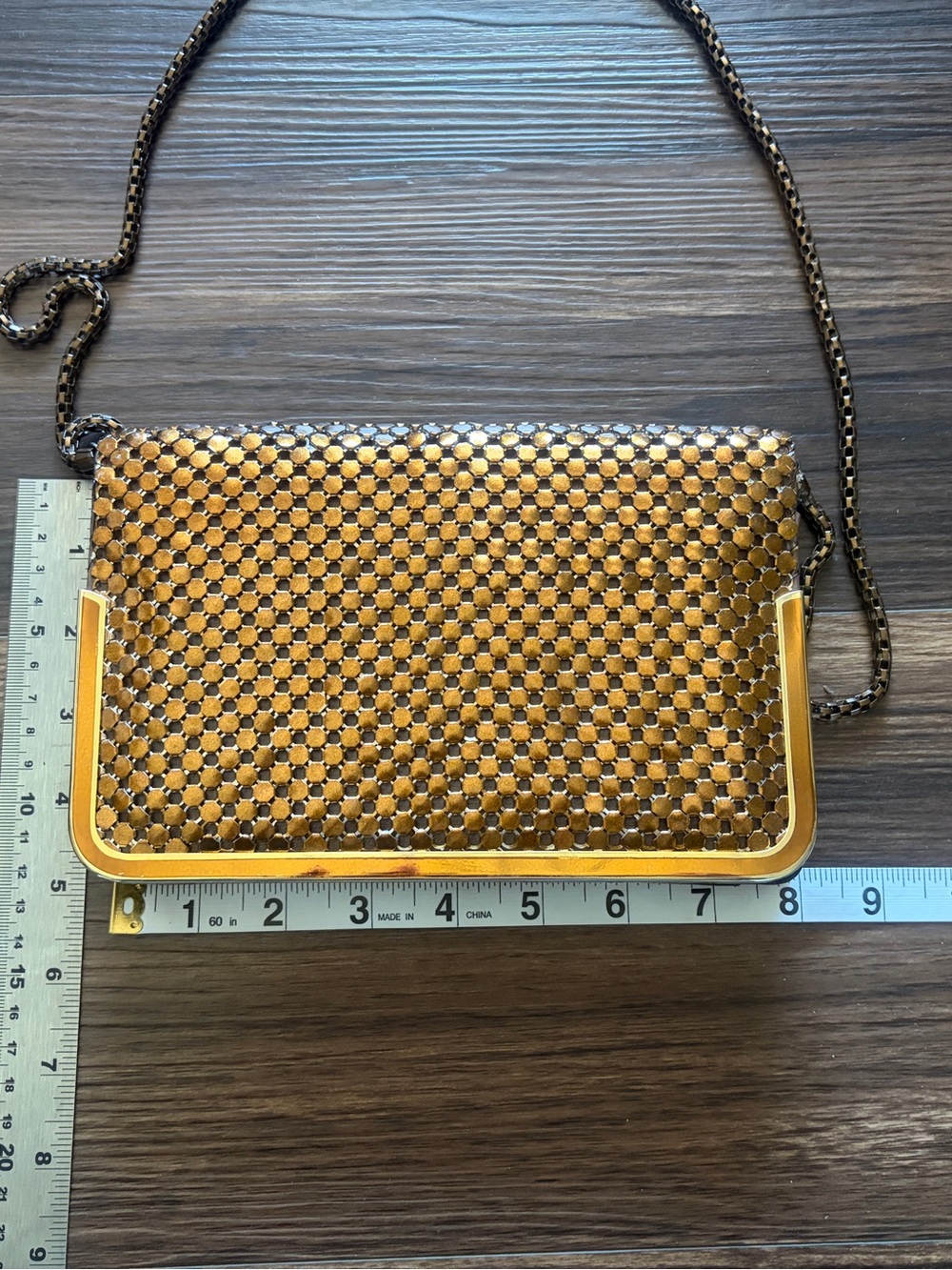 Free with purchase! Vintage bronze Metallic metal Crossbody Bag - Women - Picture 9 of 9